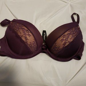 Adore Me Mirianne Push-Up Purple Bra NWT 34D